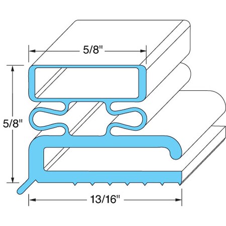 Kairak Door Gasket 6 7/8" X 23 3/8" SER-21461-00